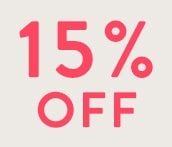 15% OFF YOUR FIRST ORDER