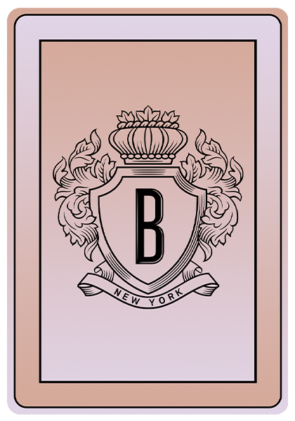 Back of a playing card
